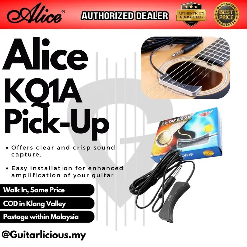 Guitar Pick Up / Plug in - (KQ-1A/ Alice)