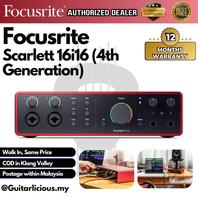 Focusrite Scarlett 16i16 (4th Generation) USB Audio Interface