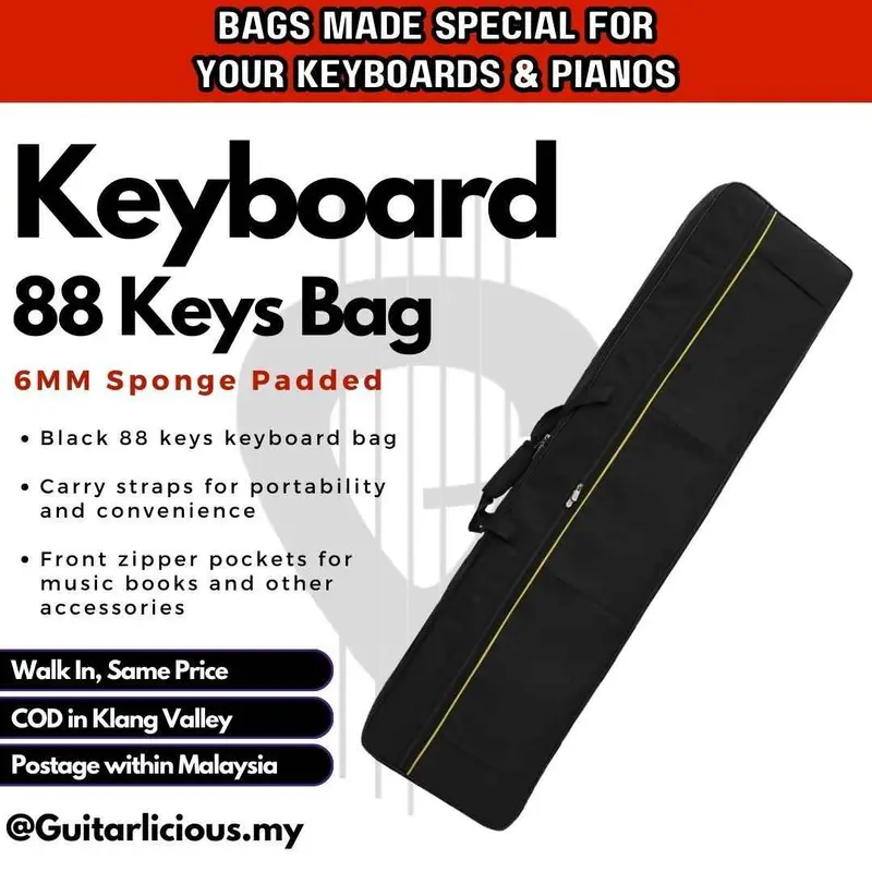 88 Keys Sponge Padded Keyboard Bag (A18-88 / A18)