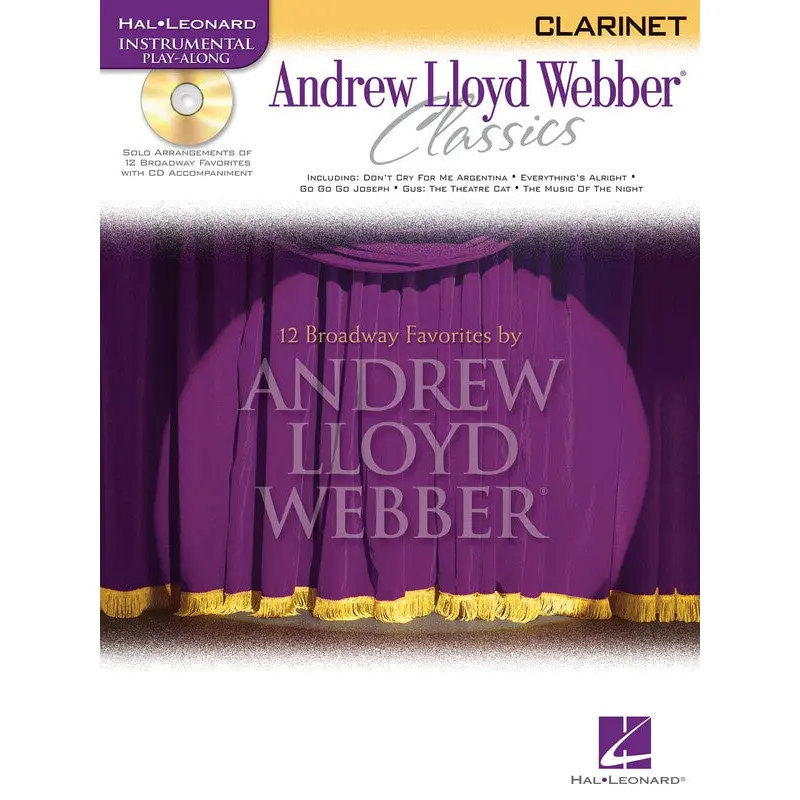 ANDREW LLOYD WEBBER CLASSICS CLARINET BK/CD