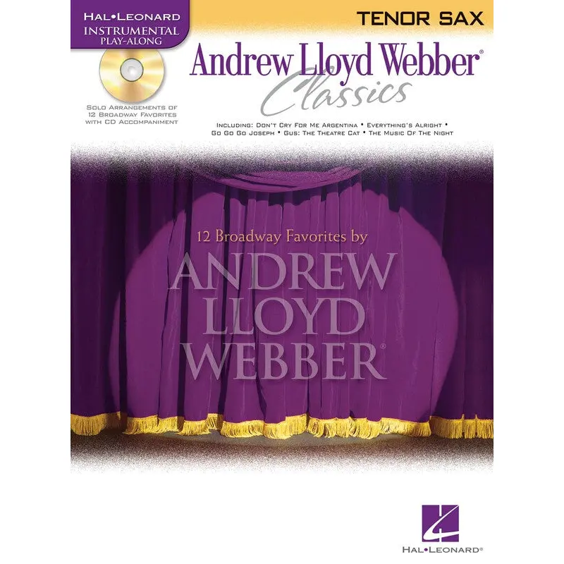ANDREW LLOYD WEBBER CLASSICS TENOR SAX BK/CD