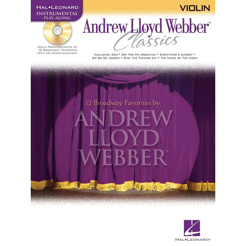 ANDREW LLOYD WEBBER CLASSICS VIOLIN BK/CD