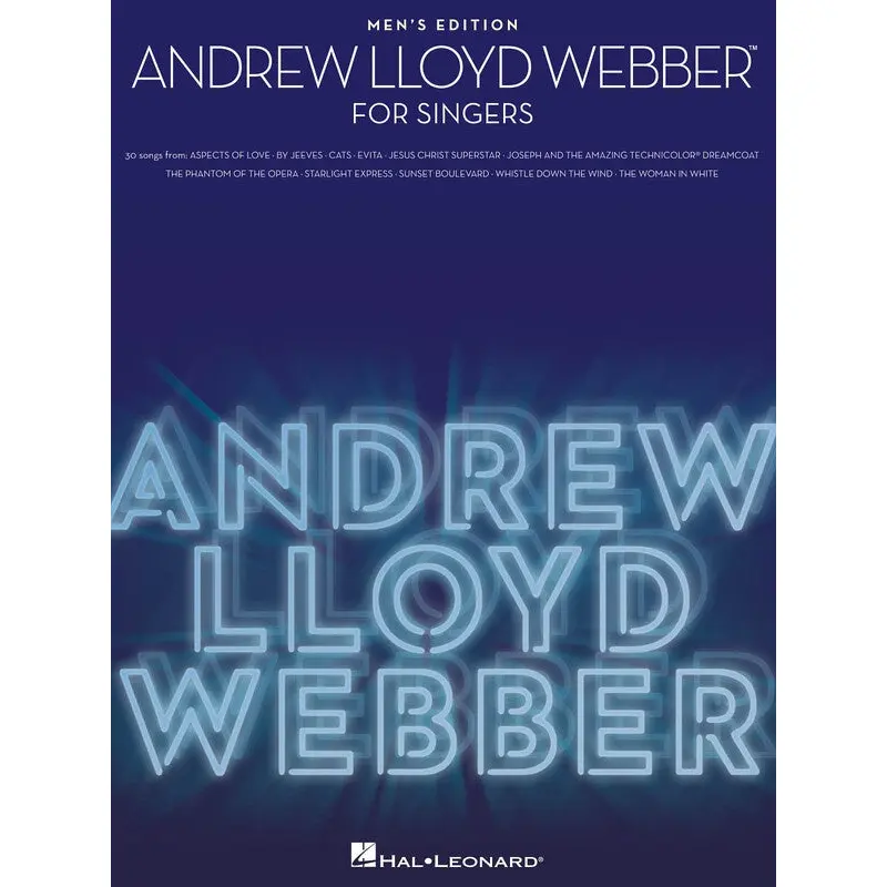 ANDREW LLOYD WEBBER FOR SINGERS MENS EDITION