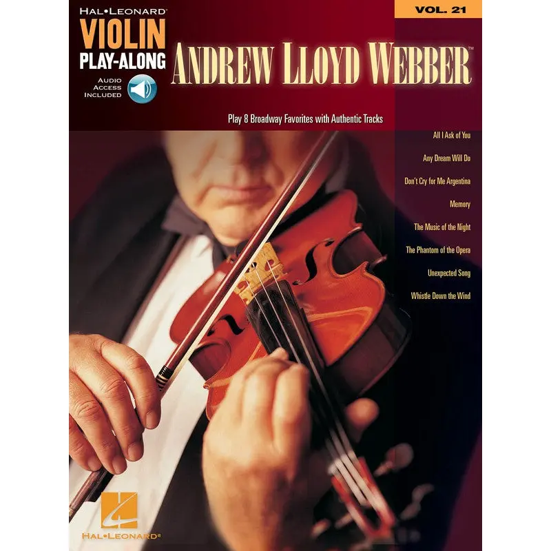 ANDREW LLOYD WEBBER VIOLIN PLAY ALONG BK/CD V21