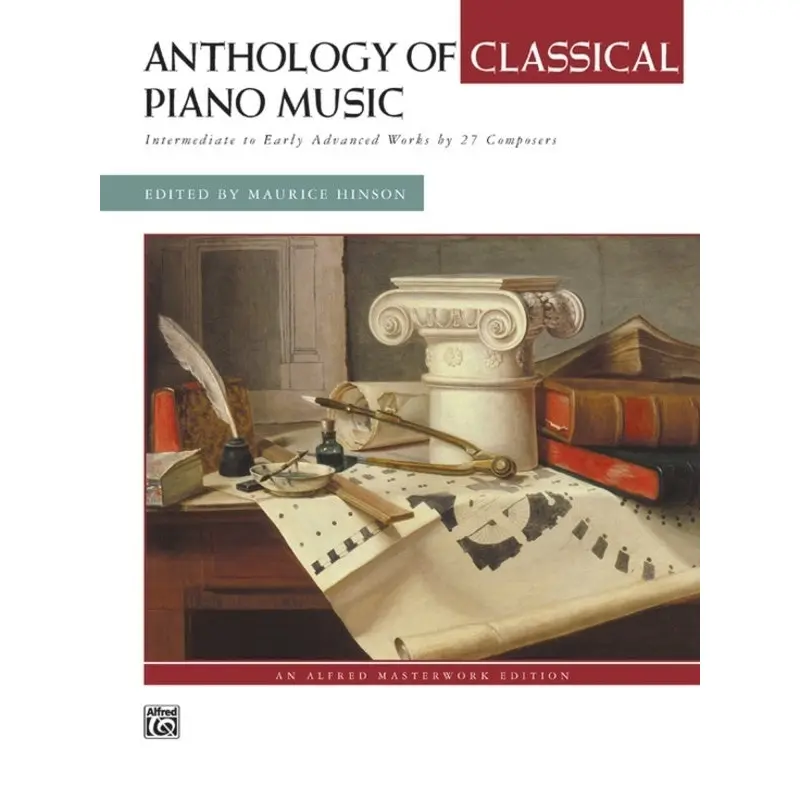ANTHOLOGY OF CLASSICAL PIANO MUSIC BK/DVD