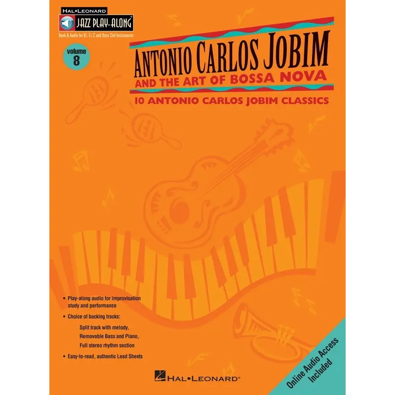 ANTONIO CARLOS JOBIM JAZZ PLAY ALONG V8 BK/CD