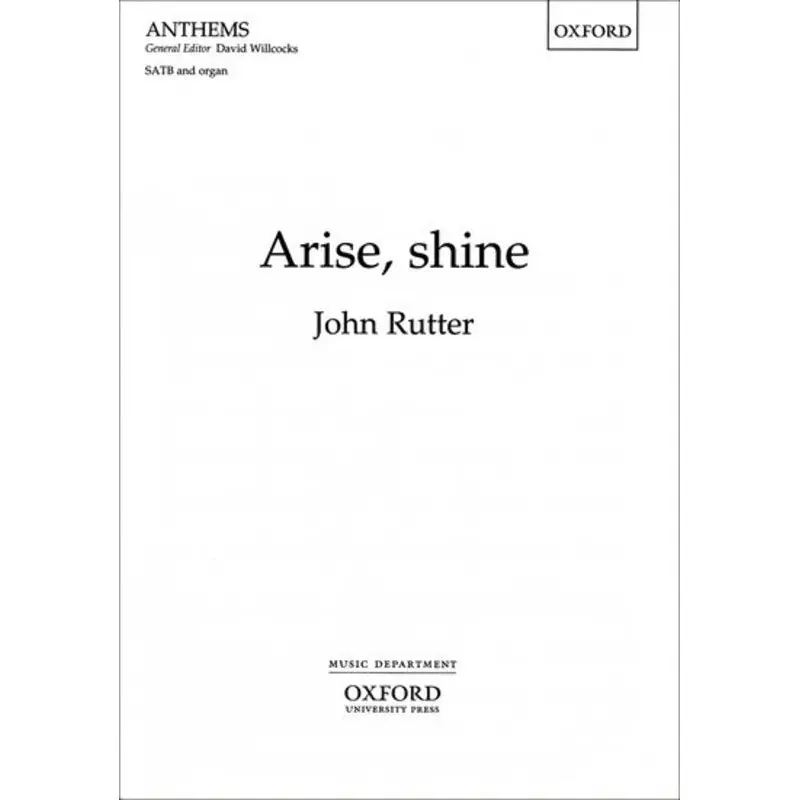 ARISE SHINE SATB/ORG