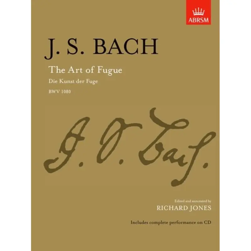 ART OF THE FUGUE BK/CD ED JONES