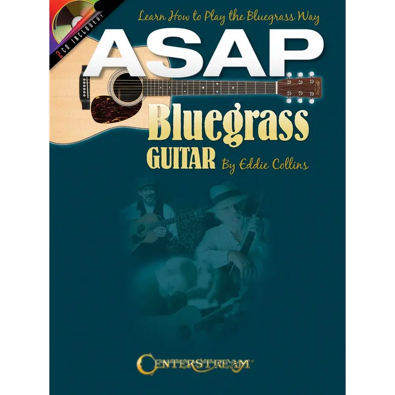 ASAP BLUEGRASS GUITAR BK/2CD