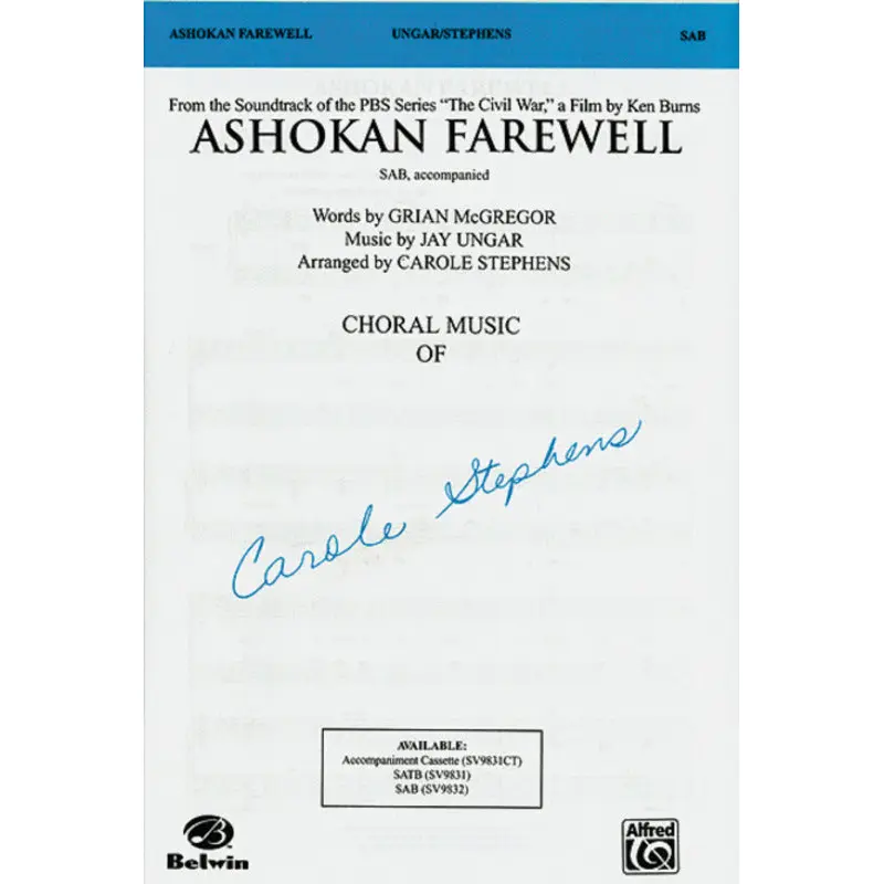 ASHOKAN FAREWELL SAB ARR STEPHENS