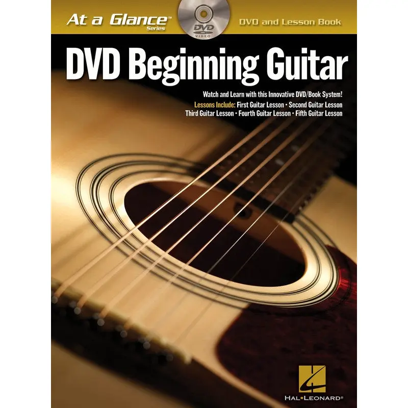 AT A GLANCE BEGINNING GUITAR BK/DVD