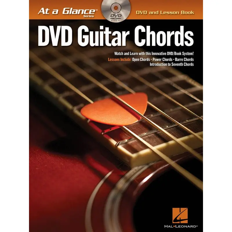 AT A GLANCE GUITAR CHORDS BK/DVD