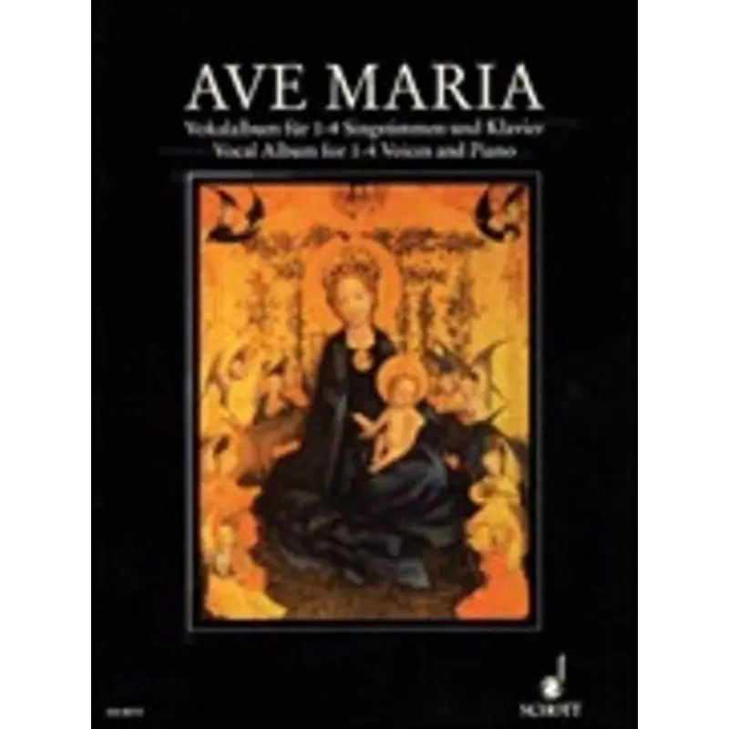 AVE MARIA VOCAL ALBUM 1 TO 4 VOICES AND PIANO