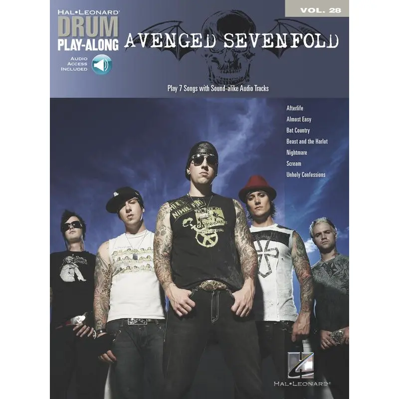 AVENGED SEVENFOLD DRUM PLAY ALONG BK/CD V28