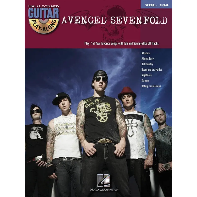 AVENGED SEVENFOLD GUITAR PLAY ALONG BK/CD V134