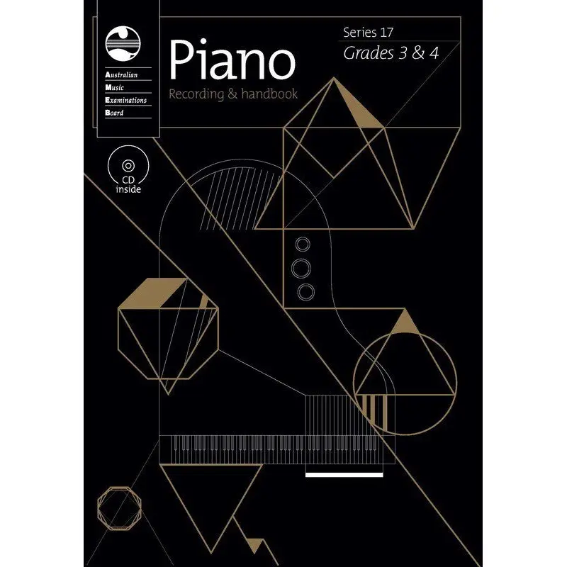 AMEB PIANO GRADE 3 TO 4 SERIES 17 CD REC HANDBOOK