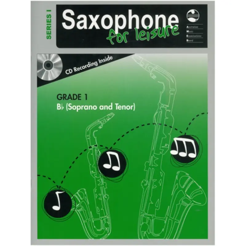AMEB SAXOPHONE FOR LEISURE GRADE 1 B FLAT BK/CD SER 1