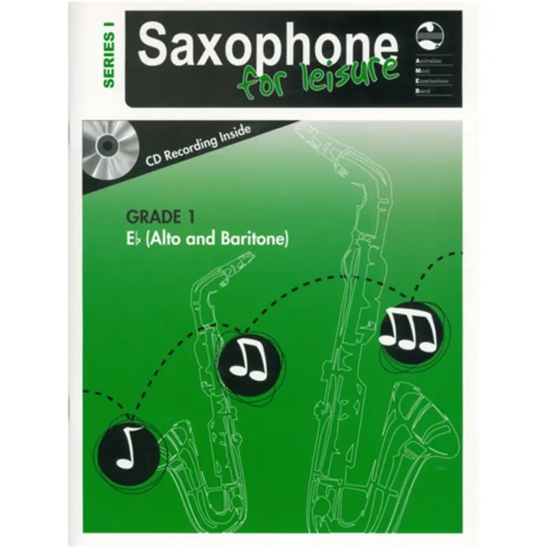 AMEB SAXOPHONE FOR LEISURE GRADE 1 E FLAT BK/CD SER 1