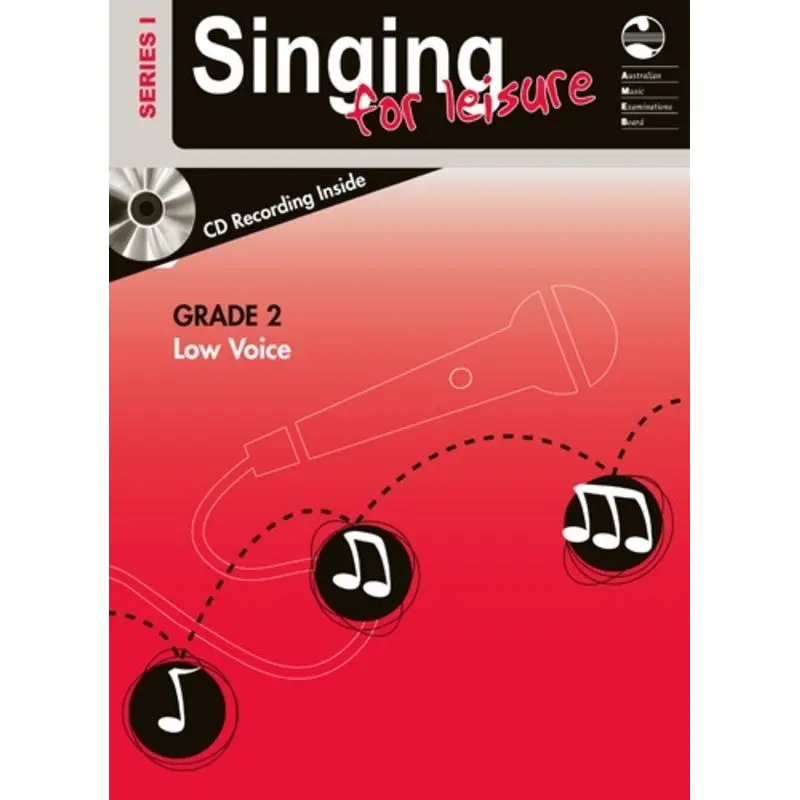 AMEB SINGING FOR LEISURE BK/CD GRADE 2 LOW SERIES 1