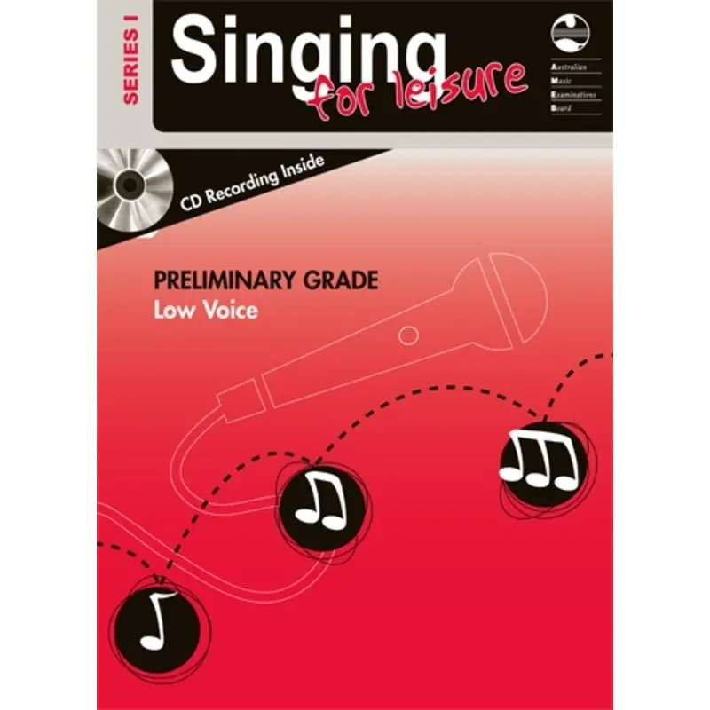 AMEB SINGING FOR LEISURE BK/CD PRELIM LOW SERIES 1