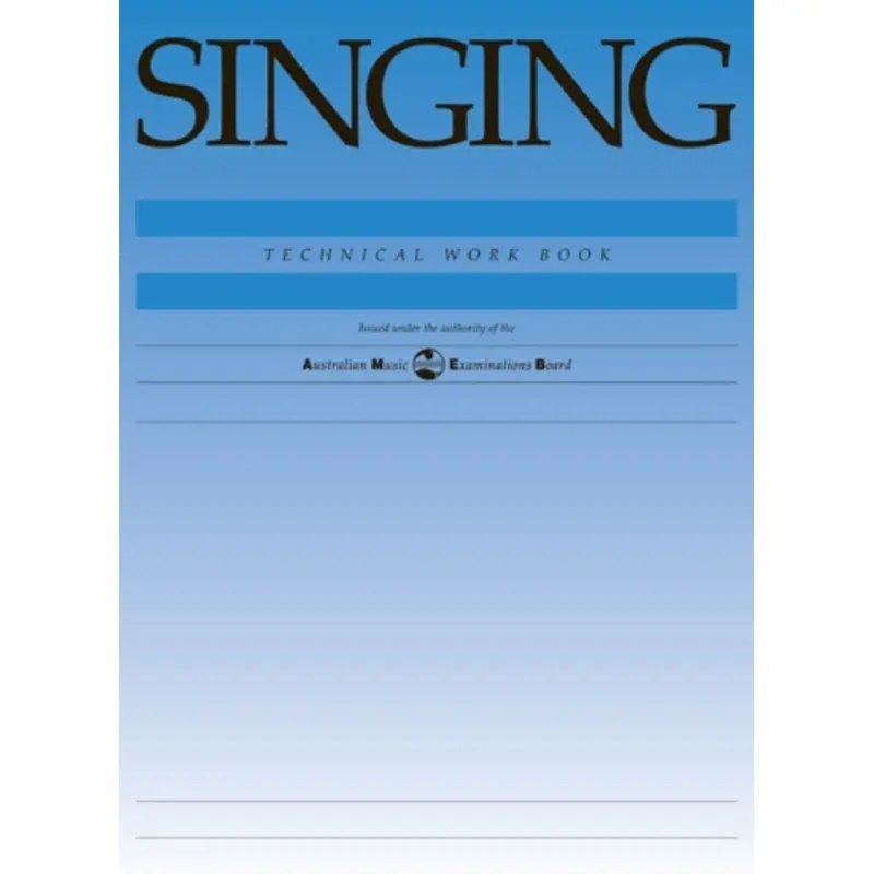AMEB SINGING TECHNICAL WORKBOOK 1998