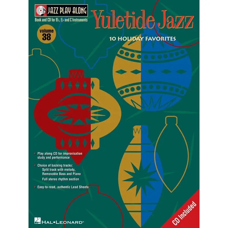 YULETIDE JAZZ PLAY ALONG VOL 38 BK/CD