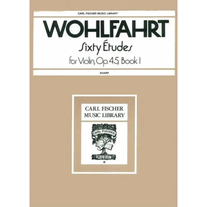 WOHLFAHRT - 60 STUDIES OP 45 BK 1 VIOLIN