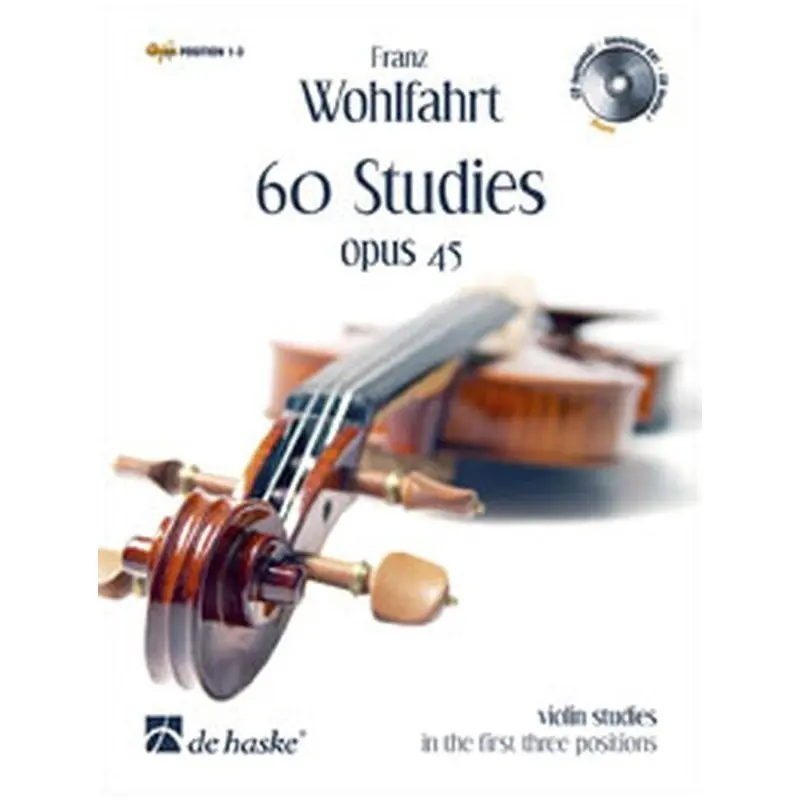 WOHLFART - 60 STUDIES OP 45 VIOLIN BK/2CDS