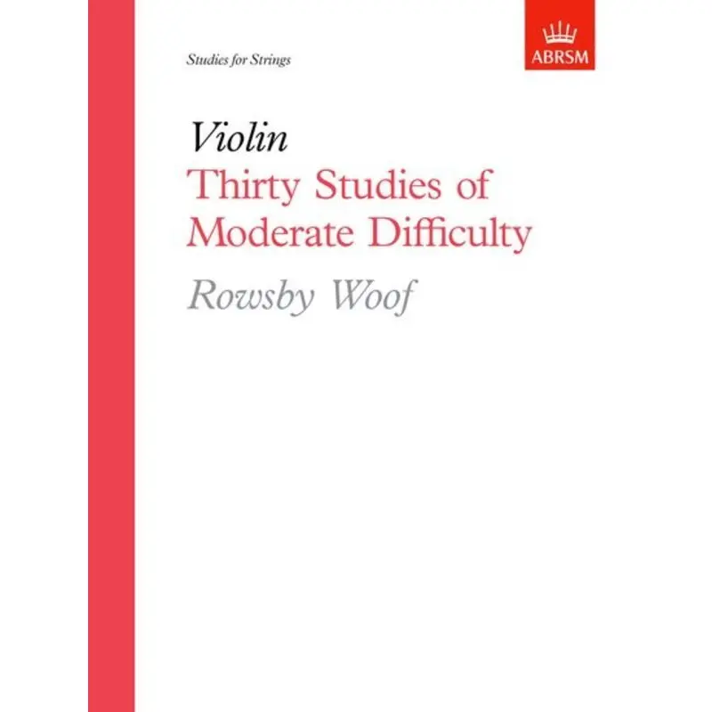 WOOF - 30 STUDIES MODERATE DIFFICULTY VIOLIN