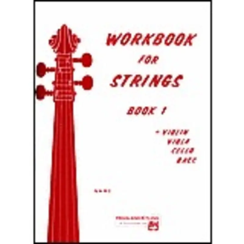 WORKBOOK FOR STRINGS BK 1 VIOLIN