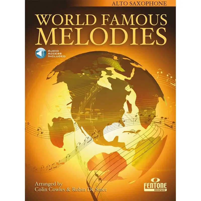 WORLD FAMOUS MELODIES FOR ALTO SAX BK/OLA