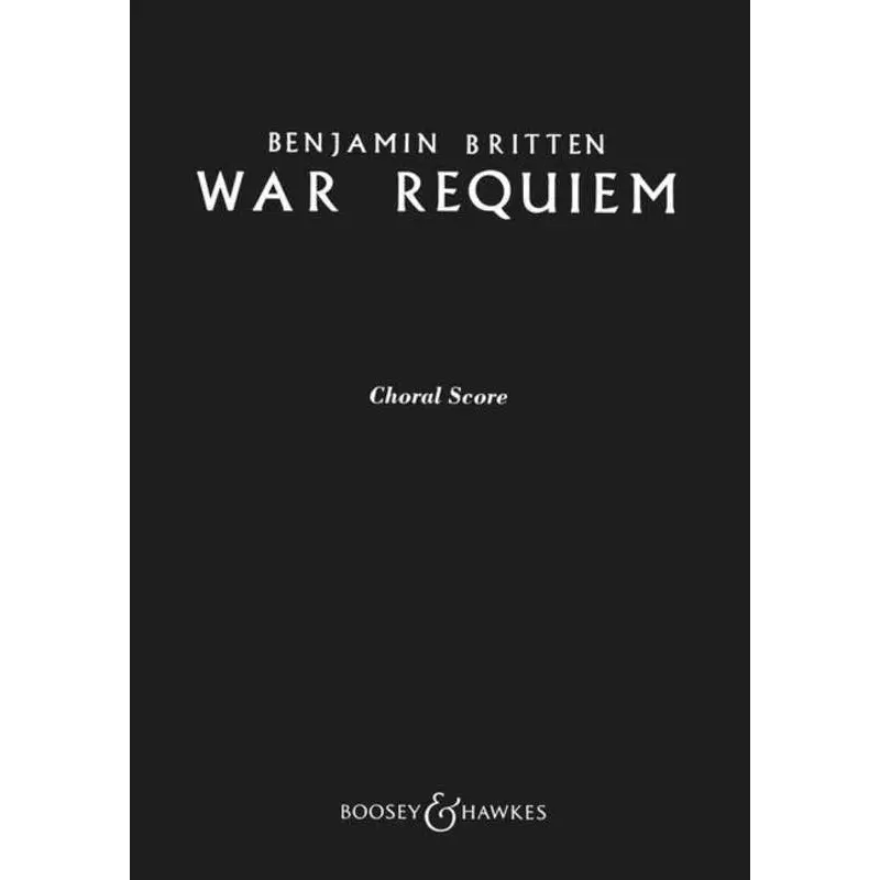WAR REQUIEM OP 66 CHORAL SCORE