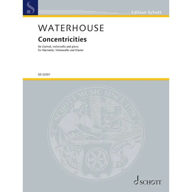 WATERHOUSE - CONCENTRICITIES FOR CLARINET/CELLO/PIANO SC/PTS