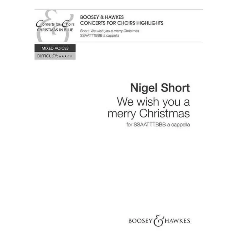 WE WISH YOU A MERRY CHRISTMAS SATB DIVISI A CAPPELLA
