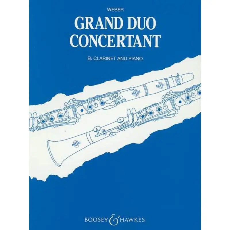 WEBER - GRAND DUO CONCERTANTE OP 48 CLARINET/PIANO