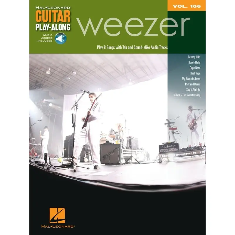 WEEZER GUITAR PLAYALONG V106 BK/OLA