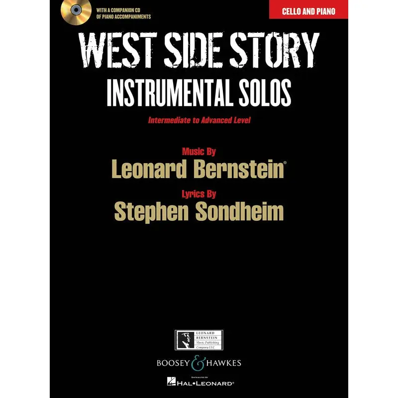 WEST SIDE STORY CELLO AND PIANO BK/CD INT-ADV