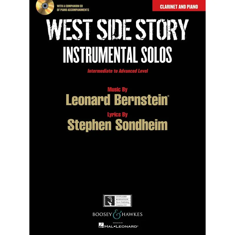 WEST SIDE STORY CLARINET AND PIANO BK/CD INT-ADV