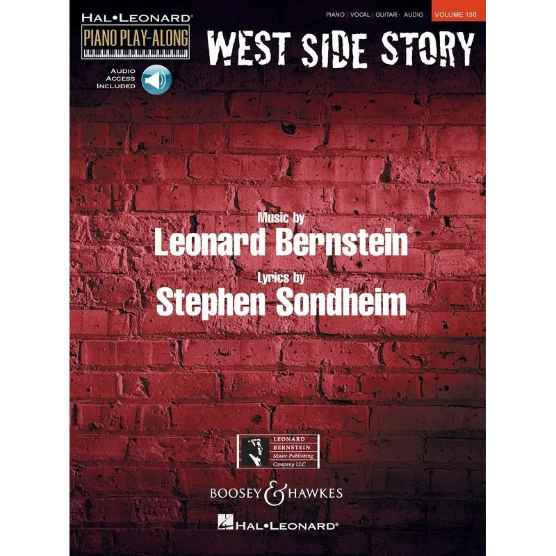 WEST SIDE STORY PIANO PLAY ALONG V130 BK/OLA