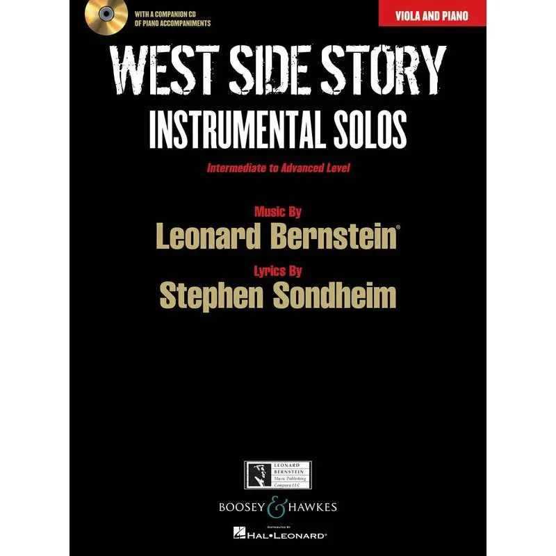 WEST SIDE STORY VIOLA AND PIANO BK/CD INT-ADV
