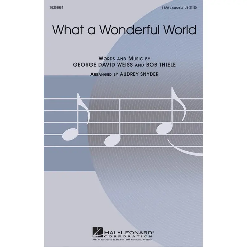 WHAT A WONDERFUL WORLD SSAA A CAPPELLA