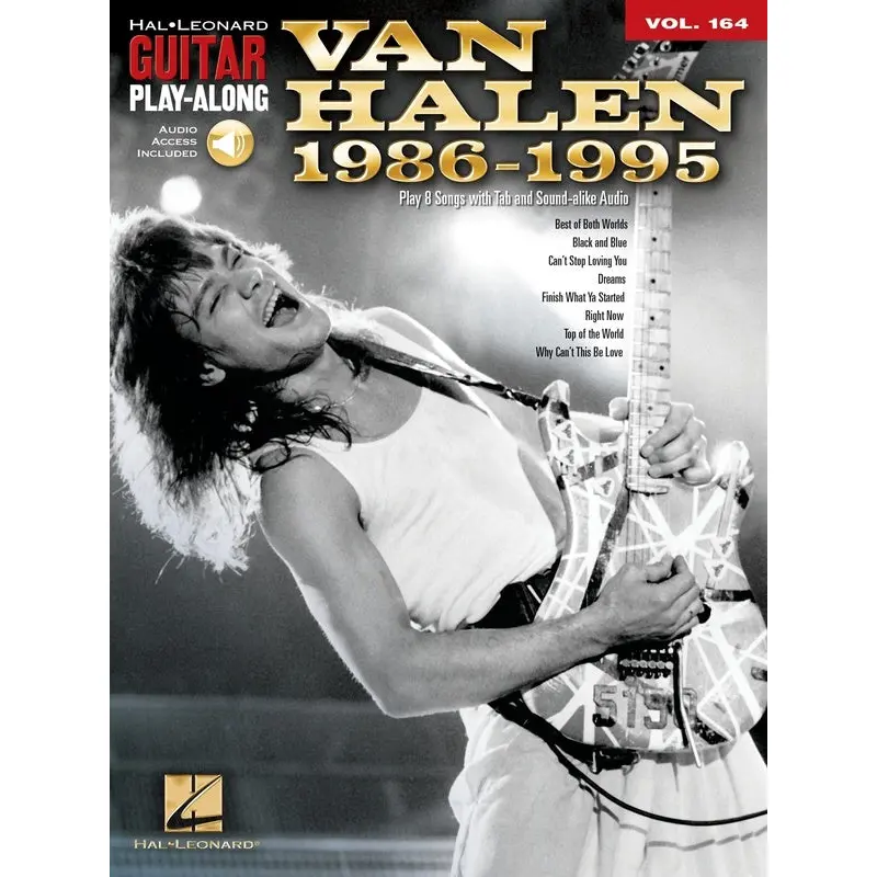 VAN HALEN 1986-1995 GUITAR PLAYALONG V164 BK/OLA