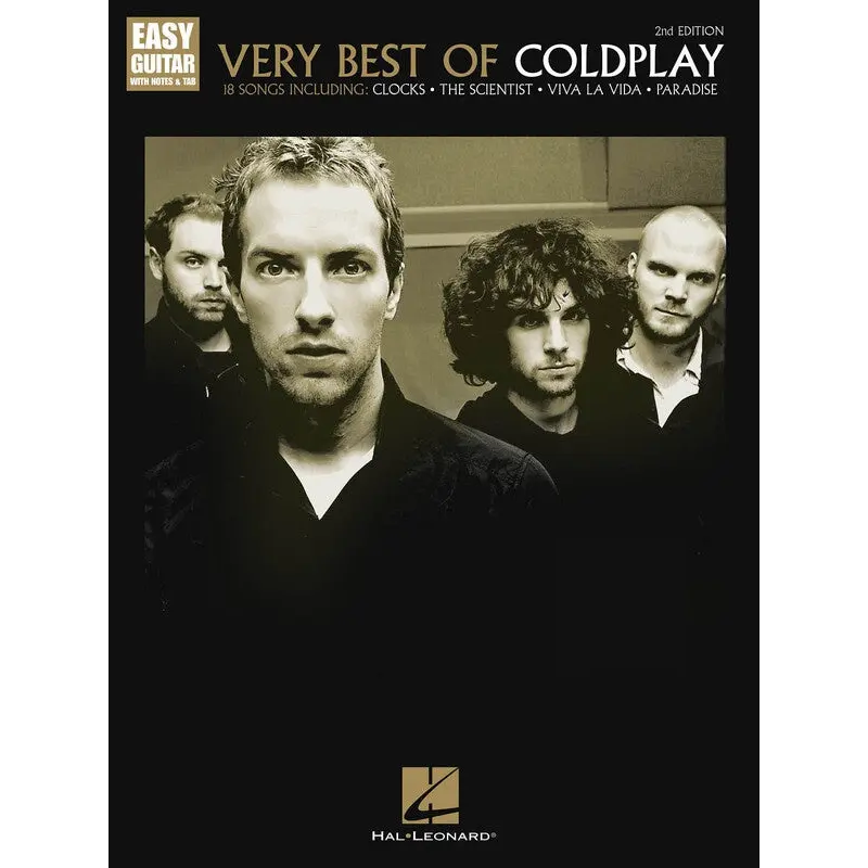 VERY BEST OF COLDPLAY EASY GUITAR TAB 2ND EDITION