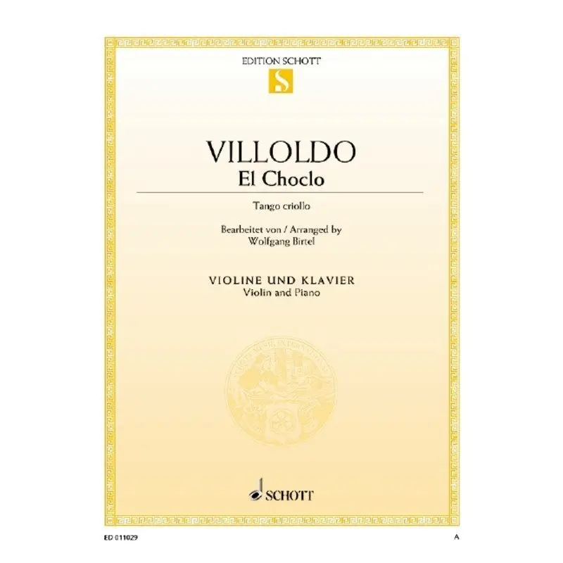 VILLOLDO - EL CHOCLO FOR VIOLIN/PIANO