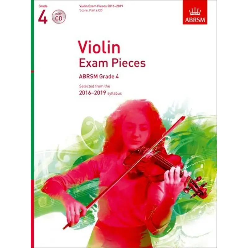 VIOLIN EXAM PIECES 2016-19 GR 4 VLN/PNO/CD