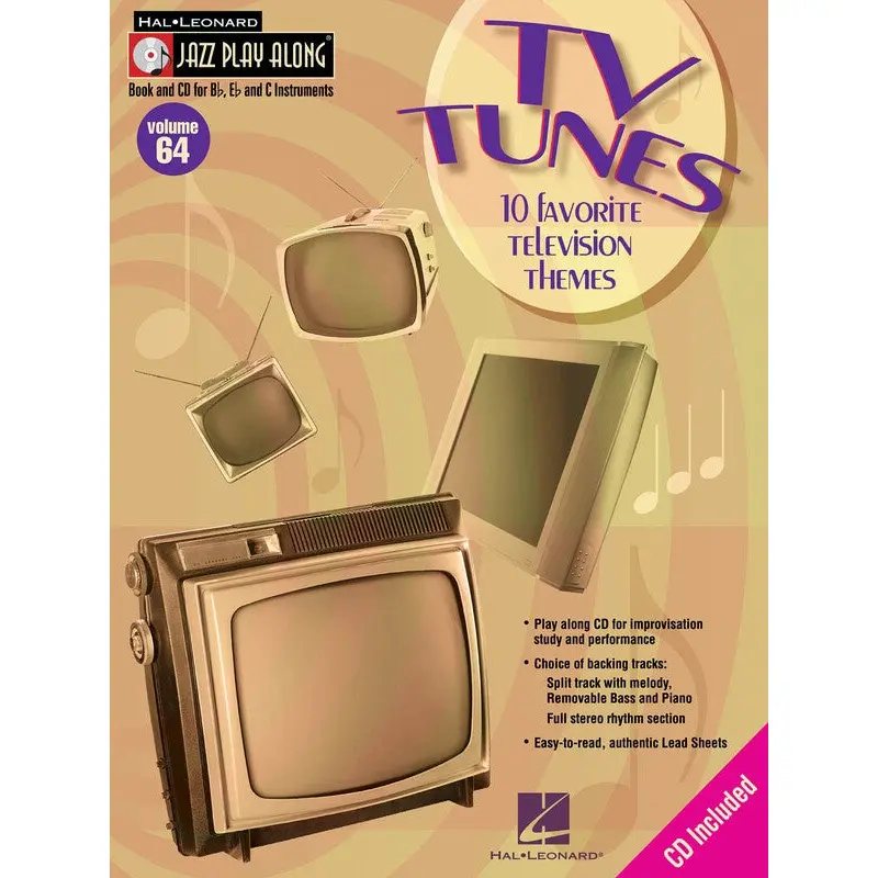 TV TUNES JAZZ PLAY ALONG BK/CD VOL 64