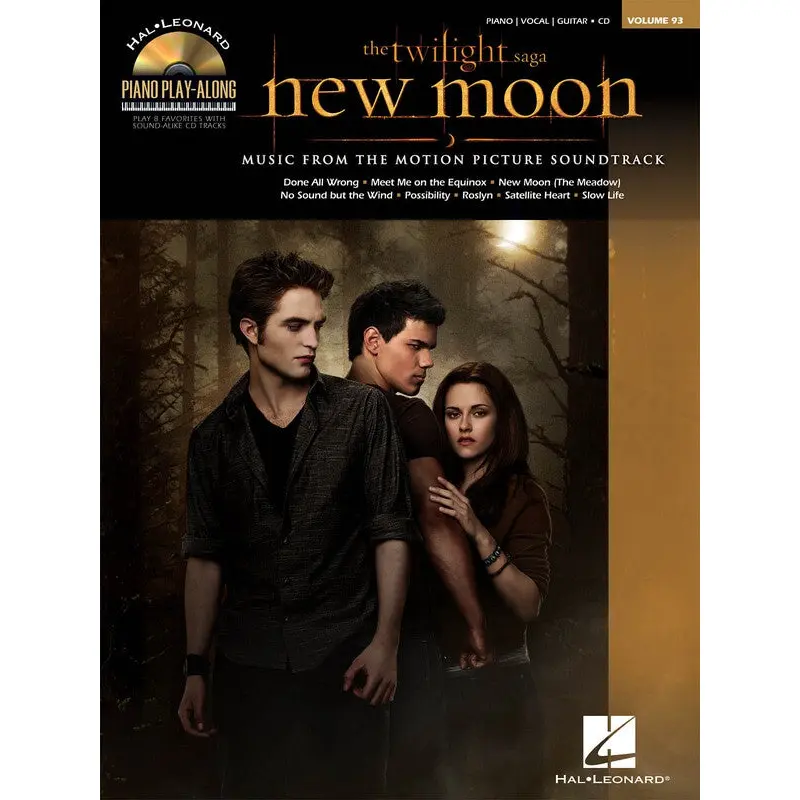 TWILIGHT NEW MOON PIANO PLAY ALONG V93 BK/CD