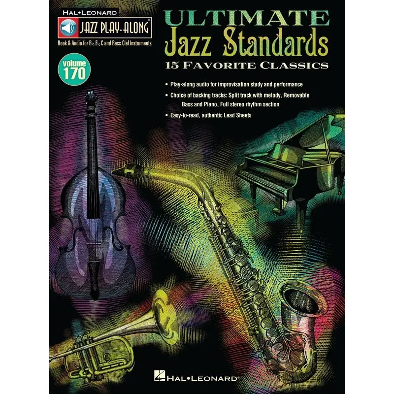 ULTIMATE JAZZ STANDARDS JAZZ PLAYALONG V170 BK/2CDS