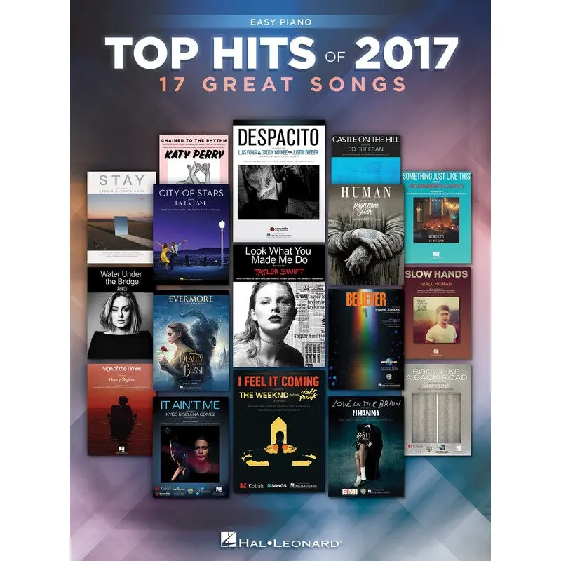 TOP HITS OF 2017 EASY PIANO