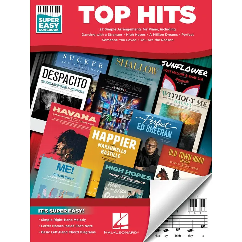 TOP HITS SUPER EASY SONGBOOK